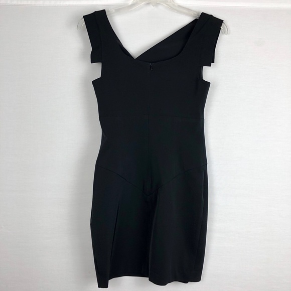 Black Halo Jackie O Mini Dress Black Sheath LBD - Picture 3 of 7